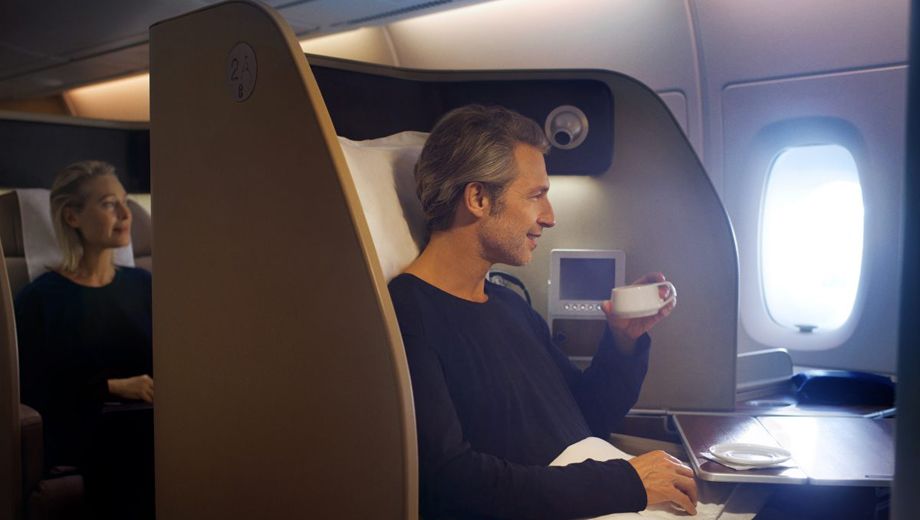 Upgrade to a Qantas first class suite for 17,100 frequent flyer points